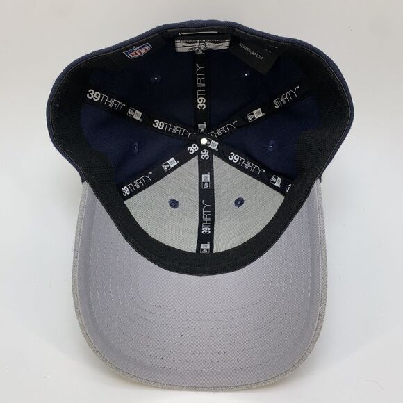 Chicago Bears New Era 39Thirty Fitted M/L Blue Embroidered Bear Cap Hat(H10) - Picture 10 of 16